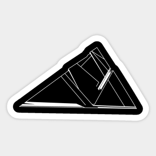 Pyramid White Sticker